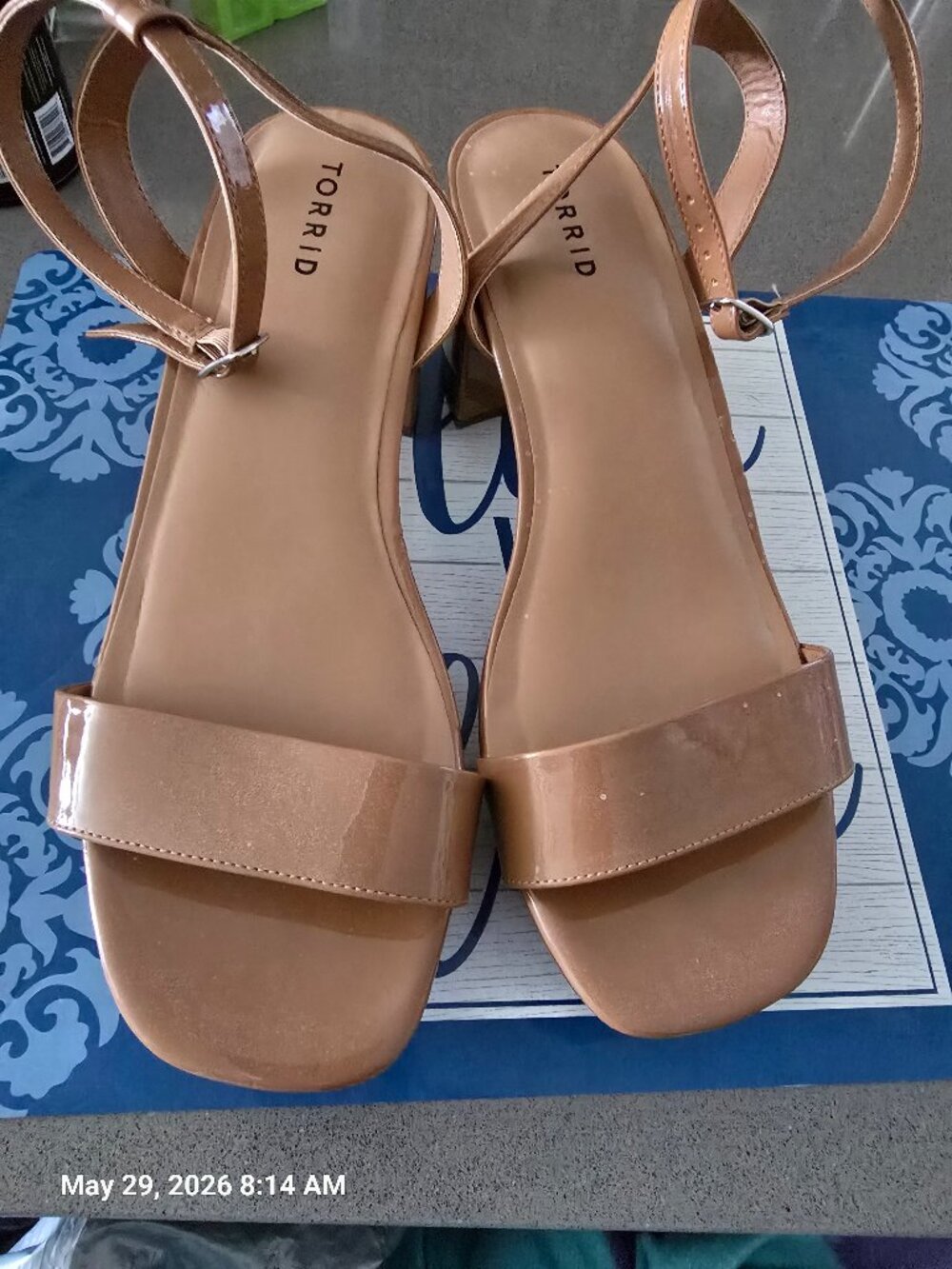 Torrid Nude Patent Block Heel